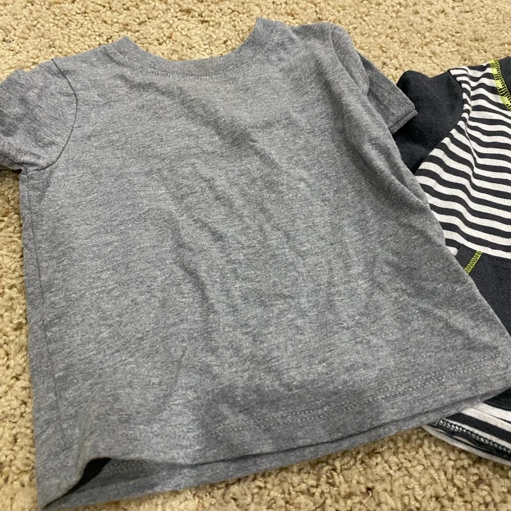 Set of Boys' Graphic and Striped T-Shirts-#100 - Picture 2 of 7